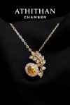 YELLOW Sapphire Necklace