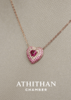 Ruby Pendant Necklace