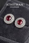 Magnificent NO-HEAT Natural BURMA RUBY Earrings