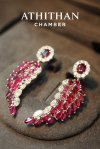 Ruby Burma Earrings