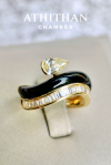 DIAMOND, AGATE Ring
