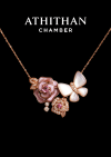 Padparadscha & Mother of Pearl Necklace