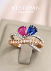 Ruby and Blue Sapphire Ring