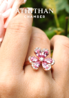 PRETTY PANSY Padparadscha Sapphire Ring