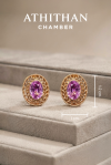 THE EMBLEM OF VICTORY | Pink Sapphire Earrings