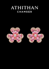 PRETTY PANSY Padparadscha Sapphire Earring
