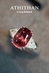 BROWNISH PINK SPINEL NO-HEAT Burma Ring