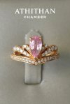 JUBILEE CROWN Padparadscha Sapphire Ring