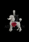 POODLE PENDANT NECKLACE