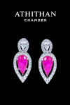 Ruby Burma Earrings