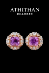 Pink Sapphire Earrings