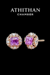 Pink Sapphire Earrings