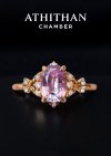 THE ENTRY OF SPRING Pink Sapphire Ring