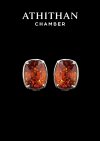 Orange Garnet Earrings