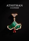 Garnet, Malachite & Mother of Pearl Necklace
