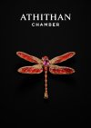 Pink Sapphire Dragonfly Brooch