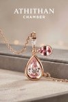 BEAUTY POTION Padparadscha Sapphire Pendant Necklace