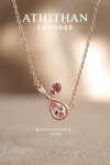 BEAUTY POTION Padparadscha Sapphire Pendant Necklace