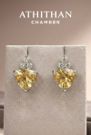 Yellow Zircon Earrings