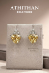 Yellow Zircon Earrings
