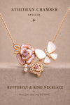 PARISIAN BOUQUET Padparadscha Pendant Necklace