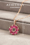 VIVID ORBIT - Ruby Pendant Necklace