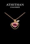 HEARTFELT SECRET Padparadscha Sapphire Pendant Necklace