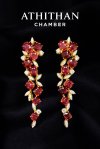 JEDI RED SPINEL NO-HEAT Burma Earring