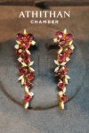 JEDI RED SPINEL NO-HEAT Burma Earring