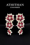 RUBY NO-HEAT Burma Earring