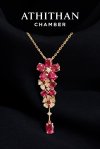 ELYSIA FLORA Ruby Necklace