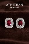 Magnificent NO-HEAT Natural BURMA RUBY Earrings