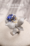 KISS BY BUTTERFLY The ROYAL BLUE Sapphire Ring