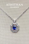 PEACOCK BLUE Sapphire Necklace