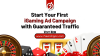 iGaming ad campaign dashboard showing traffic growth, conversions, and ROI performance metrics for online gaming ads iGaming ad campaign dashboard showing traffic growth, conversions, and ROI performance metrics for online gaming ads