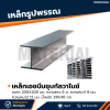 รหัสสินค้า : 10011717 เหล็กเอชบีมกัลวาไนซ์ ขนาด 200x200 มม. หนา1 : 8 มม. หนา2 : 12 มม.