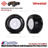Traxxas Part #10773-WHT White Dished Wheels with Response Pro Tires 2 Pcs for RC Mini XRT VXL-3S