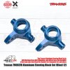 Traxxas 6837X Metal Alloy Steering Block Set Blue for Rustler Slash