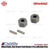 Traxxas Part #3654 Wheel Hubs, 12mm Hex (Front) (Tall Offset) 2 Pcs with Axle Pins