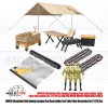Side Awning Camping Tent Sand Ladder Cart Table Chair for 1/12 RC Car