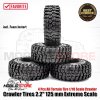 4 Pcs Crawler Tires 2.2 Extreme Scale All Terrain Ban 1/10 Crawler Car