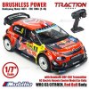 Traction Hobby WRC C3 Citroen Red Bull Brusless Power RC Electric Remote Control Model Car Rally RTR