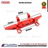 Upgrade Part Universal Lightweight Metal Front Bumper for 1:12 Scale MN90 91 99 99S 98 RC Crawler Car