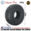 Upgrade Part 2.2 Inch All-Terrain Rubber Tire 120mm for 1:10 Scale RC Car Crawler Adventure