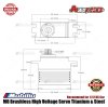 Power HD M8 Brushless High Voltage Servo Titanium & Steel Mini Servo for 1/12 RC Car