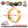 Upgrade 1.9 Beadlock Brass Wheel Rings Counterweight for 1/10 Crawler