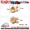 Upgrade Part - Brass Steering Cups Blocks Knuckle for RC Traxxas TRX4M