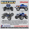 Traxxas 67134-4 BIGFOOT 4X4 1/10 Scale Brushless Fully-Assembled Monster Truck Ford Firestone Dengan BL-2s ESC dan Motor 3300 Kv - Control