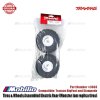 Traxxas 3663 Tires & Wheels Assembled Electric Rear (Monster Jam Replica, Satin Chrome Wheels, Monster Jam Replica Tires, Foam Inserts) (2)