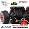 GPM Part #MGM040RS Carbon Steel Rear CVD Drive Shafts 40mm with Alloy Wheel Hex Arrma Mojave Grom Mega Desert Truck